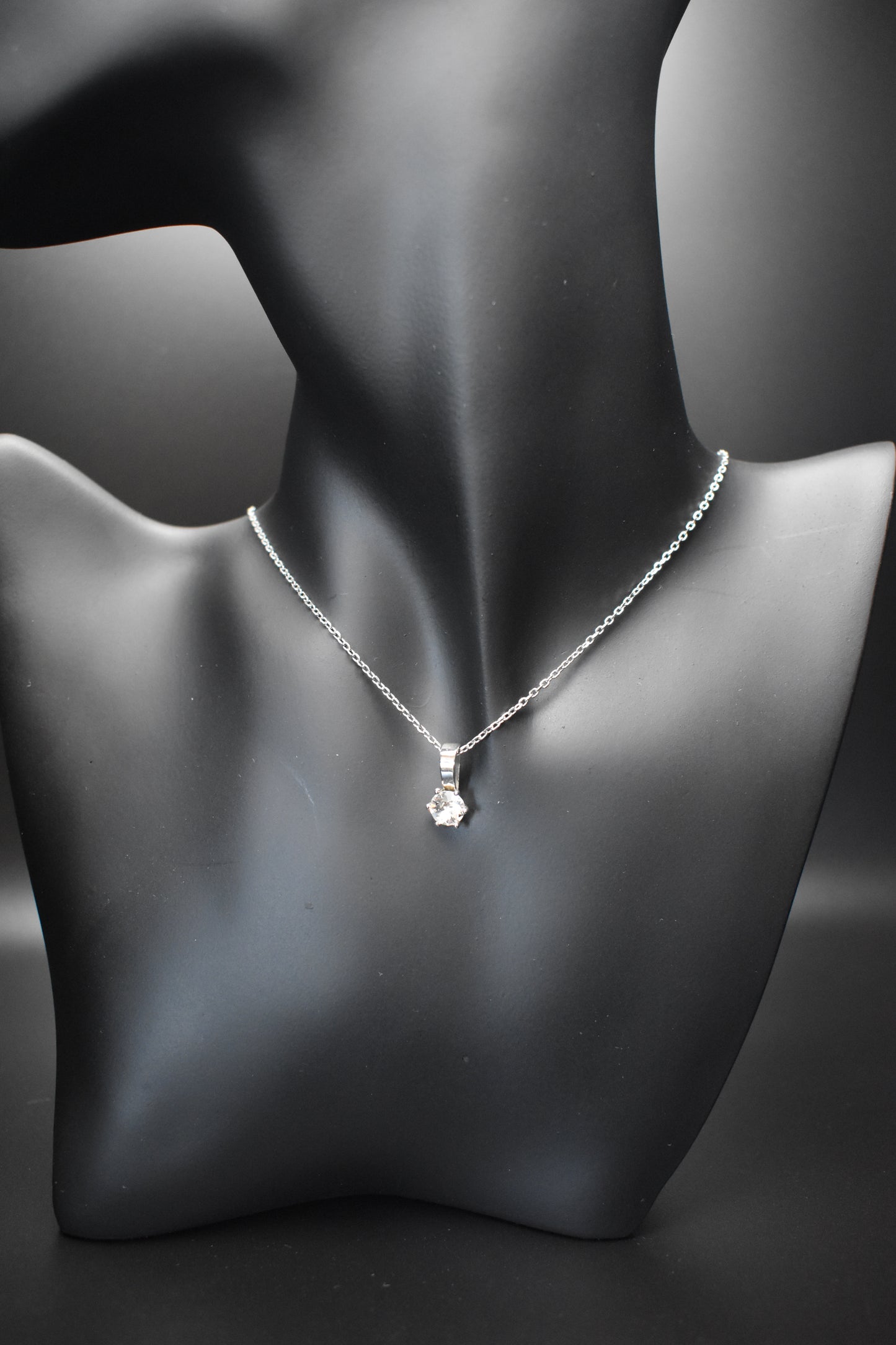 Silver Crystal Necklace