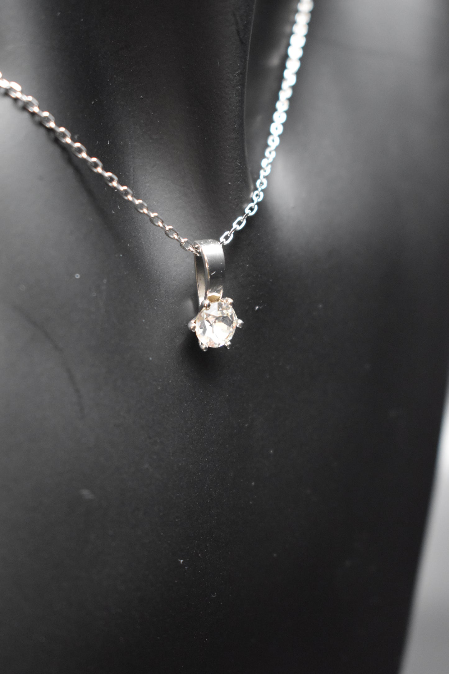 Silver Crystal Necklace
