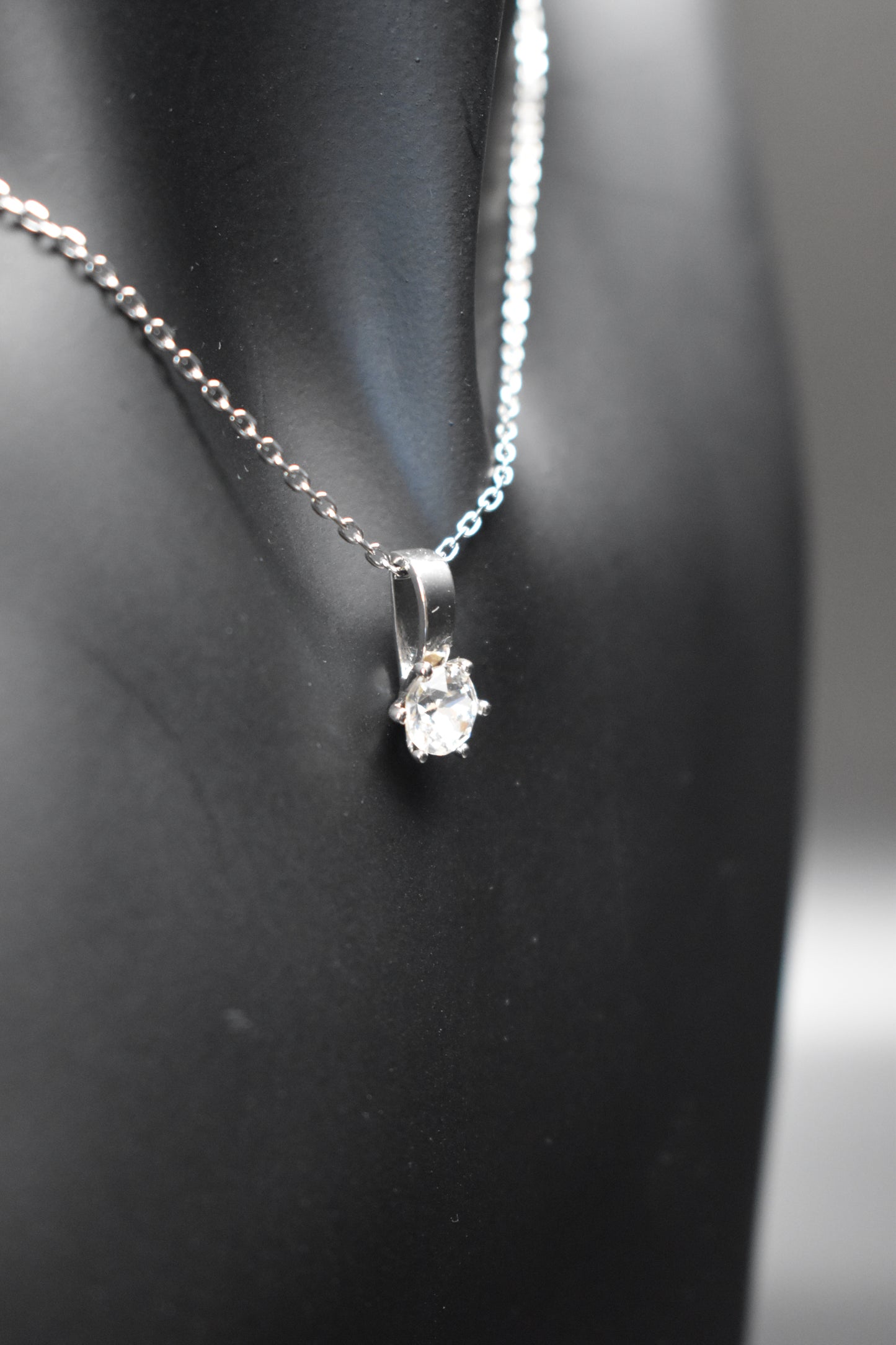 Silver Crystal Necklace