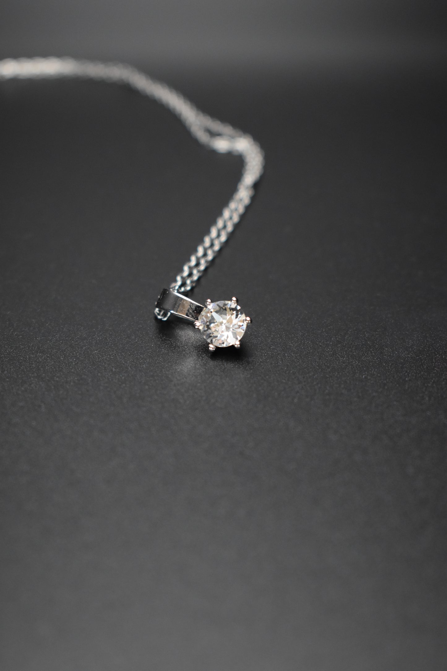 Silver Crystal Necklace