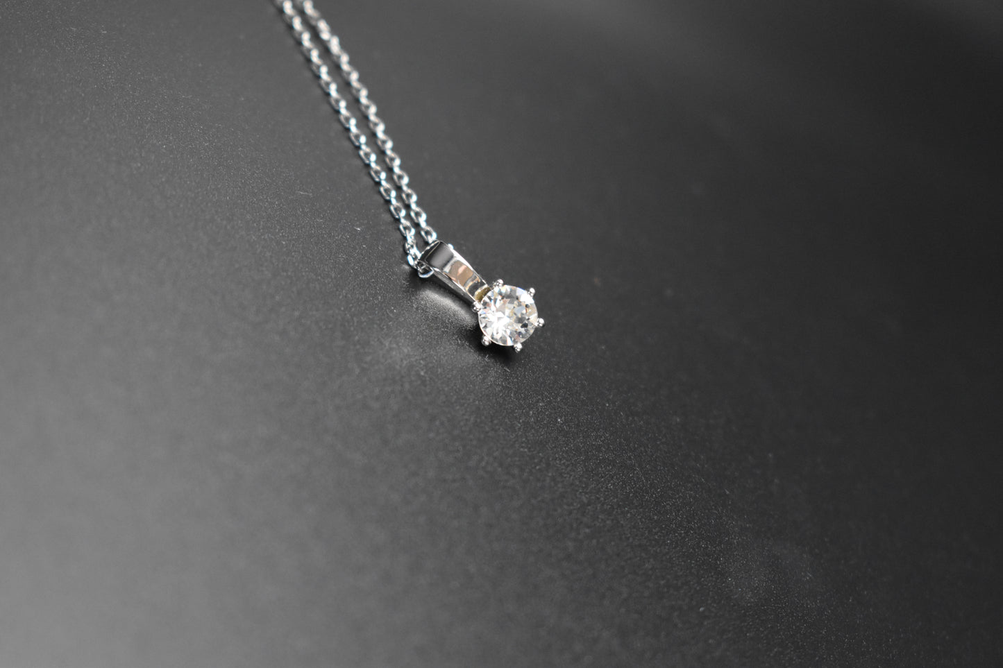 Silver Crystal Necklace