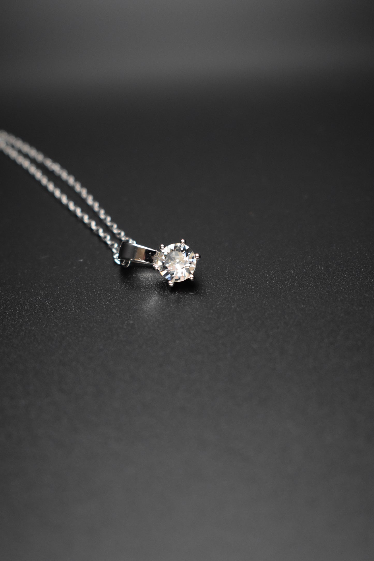 Silver Crystal Necklace