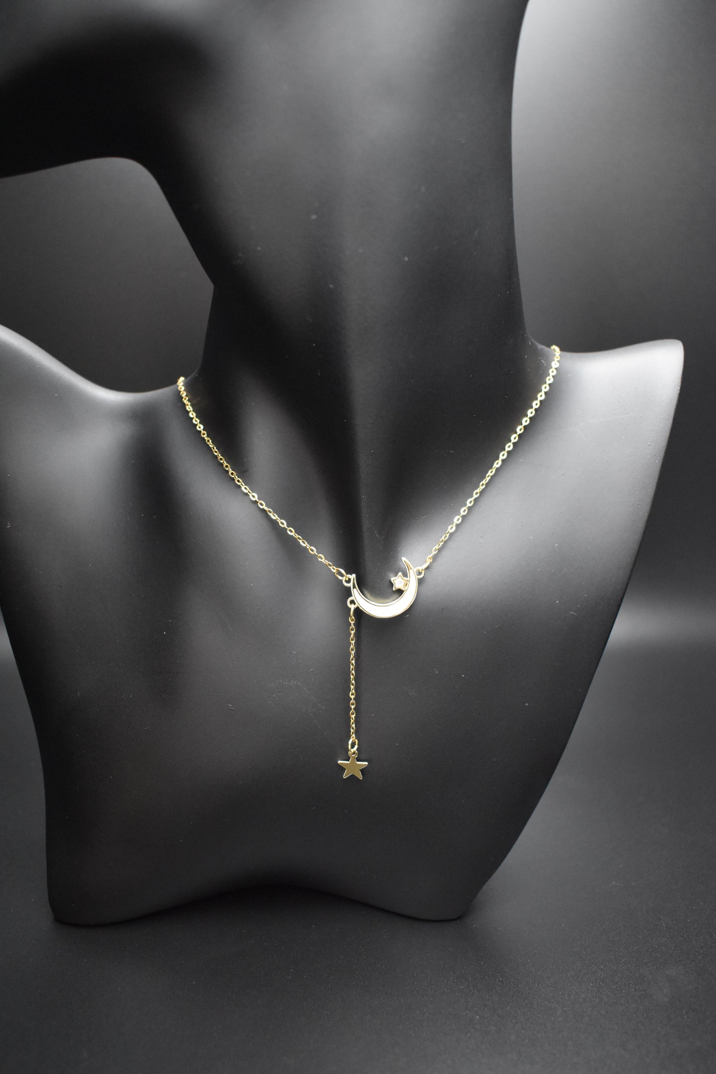 Half Moon with Star Necklace