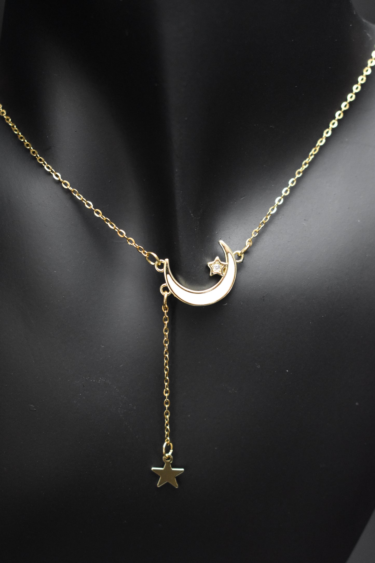 Half Moon with Star Necklace