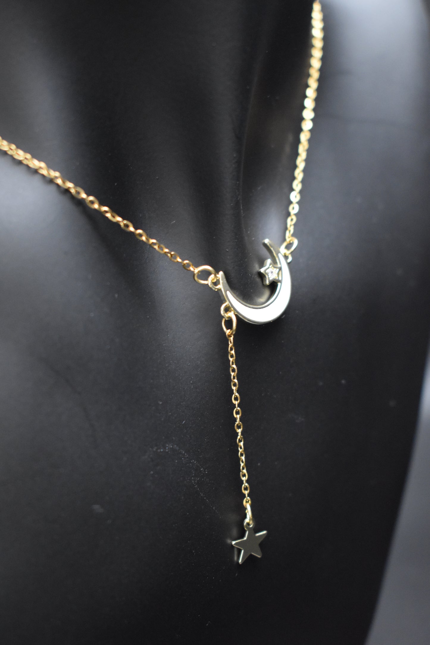 Half Moon with Star Necklace